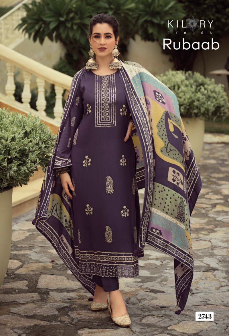 Rubaab By Kilory Viscose Pashmina Dress Materials